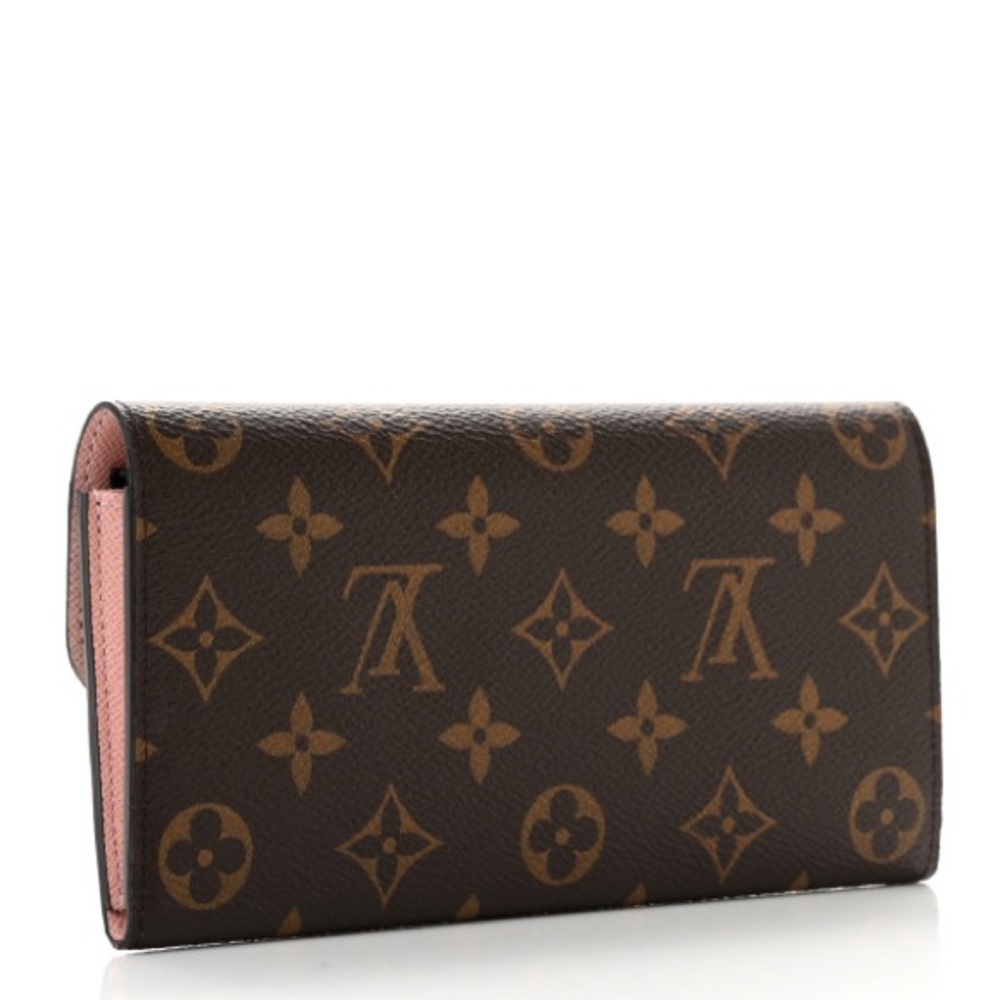 Louis Vuitton Monogram Emilie Wallet Rose Ballerine - Picture 2 of 7